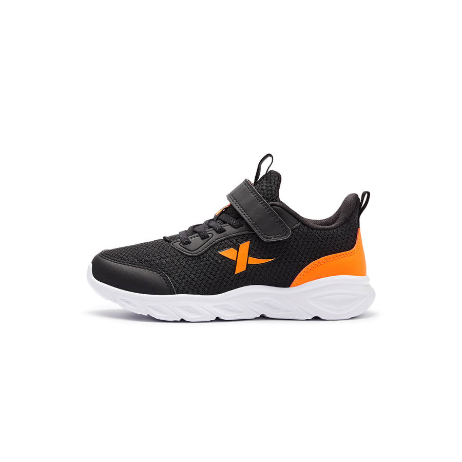 XTEP Low top Running Shoes Black/Neon Bright Orange Teenagers