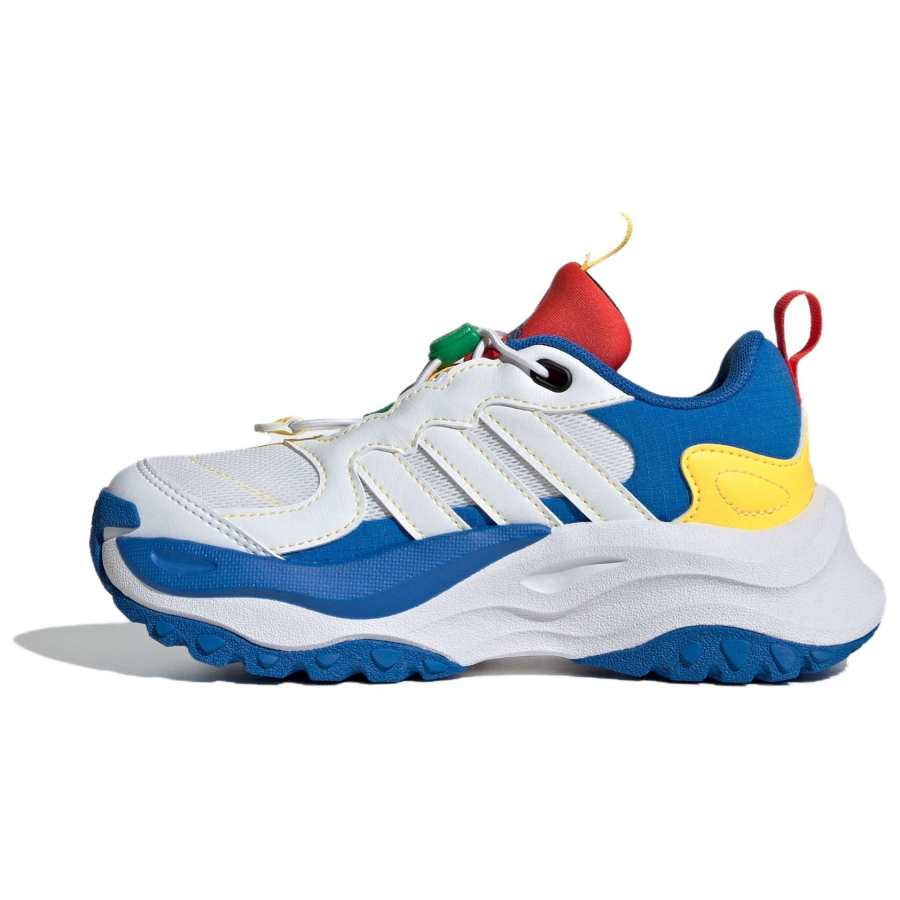Adidas Adidas Maxxwavy Synthetic Leather, Textile Low top Kids Lifestyle Shoes White Blue Kids'