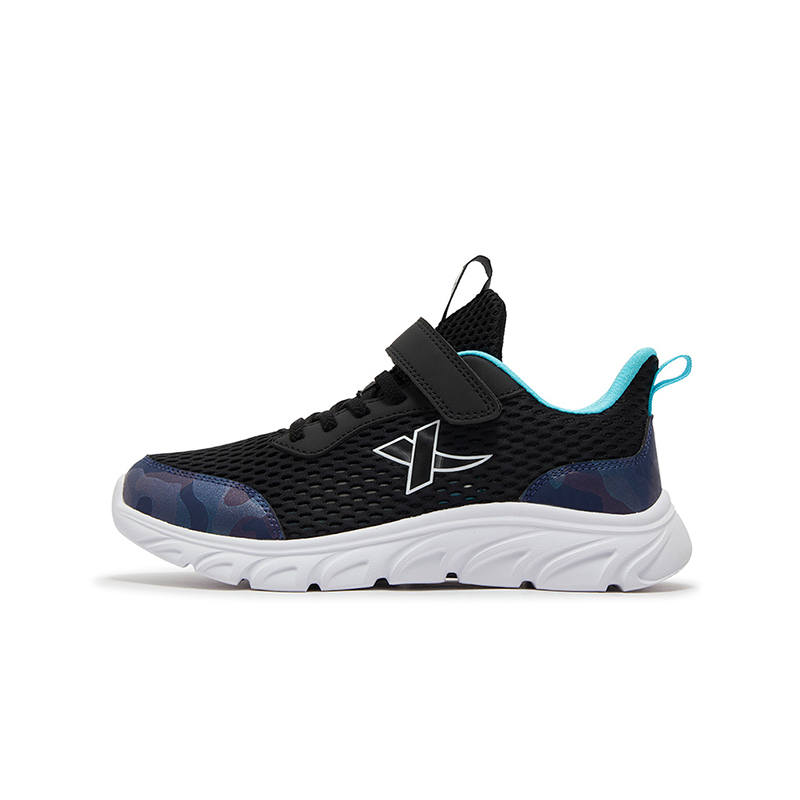 XTEP Slip Resistant Abrasion Resistant Low top Kids' Running Shoes Black Kids'
