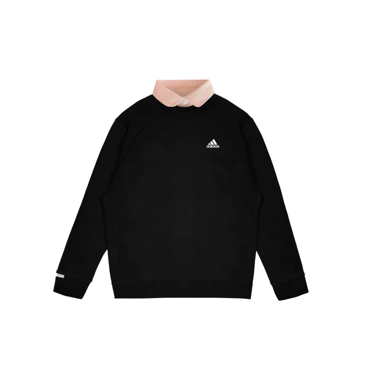 Adidas Adidas LABEL Sweatshirts Unisex Jacquard Hibiscus Polo Collar Moderate Regular