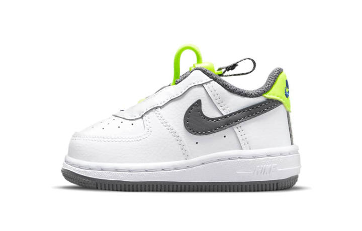 Nike Nike Air Force 1 Toggle Low top Skateboard Shoes White Gray Green Infant And Toddler