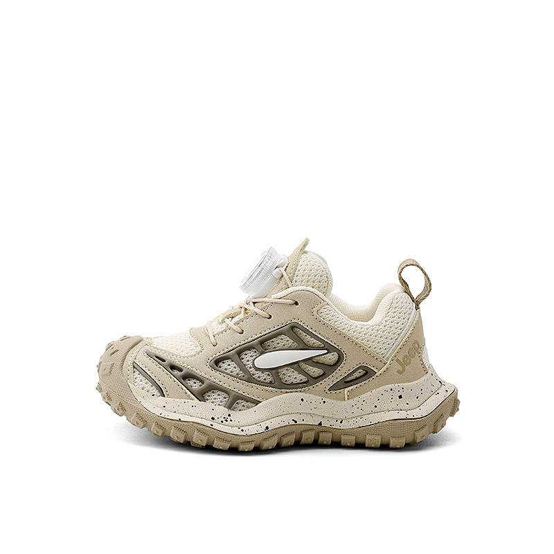 Jeep Cushioning Abrasion Resistant Breathable Cushioning Abrasion Resistant Breathable Kids' Running Shoes Beige/Khaki
