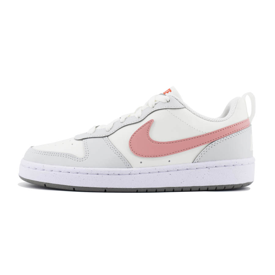 Nike Nike Court Chuangyi Slip Resistant Abrasion Resistant Low top Kids' Skateboarding Shoes Gray White Pink Teenagers