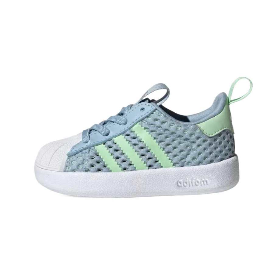 Adidas Originals AdiFOMSUPERSTAR 360 Mesh Breathable Low top Toddler Shoes Blue Infant And Toddler