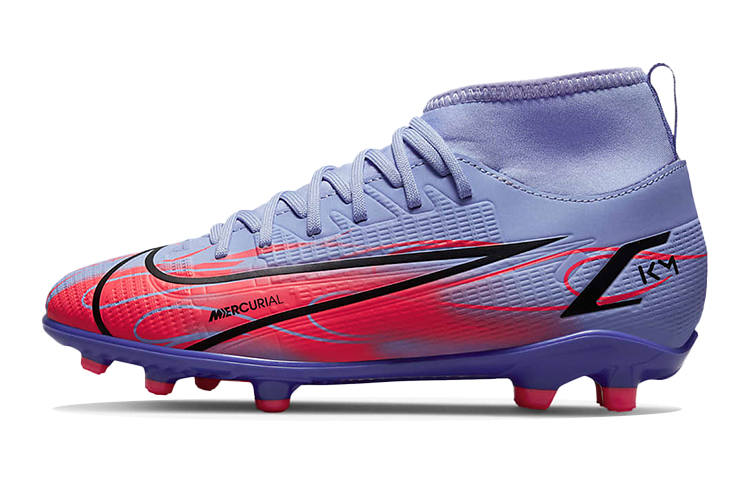 Nike Nike Mercurial Superfly 8 Slip Resistant Cushioning Abrasion Resistant Mid top Kids' Soccer Shoes Kids'