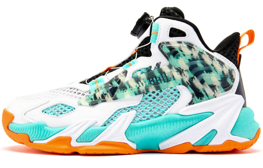 QIAODAN Assassin Summer Cushioning Abrasion Resistant Rebound Low top Children's Basketball Shoes