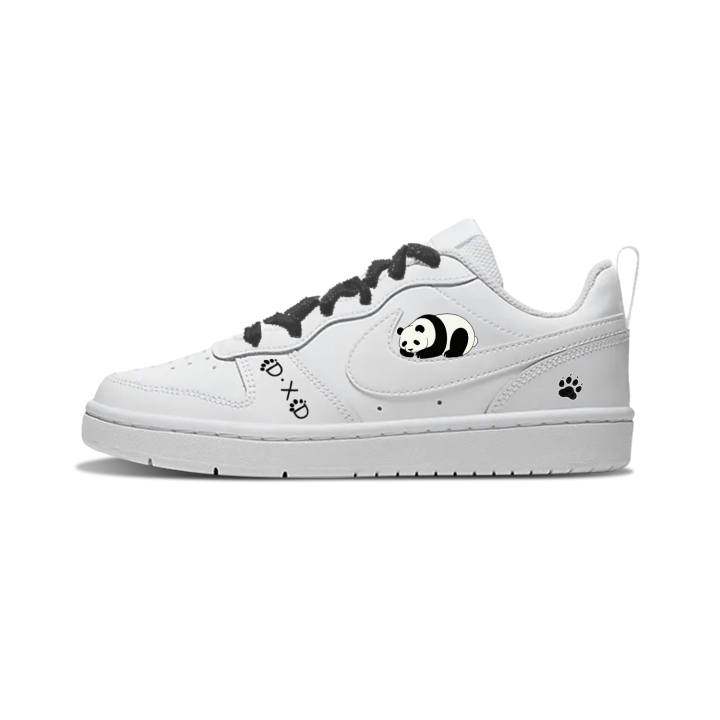 Nike Nike Court Borough Cute Bear Synthetic Leather Slip Resistant Cushioning Abrasion Resistant