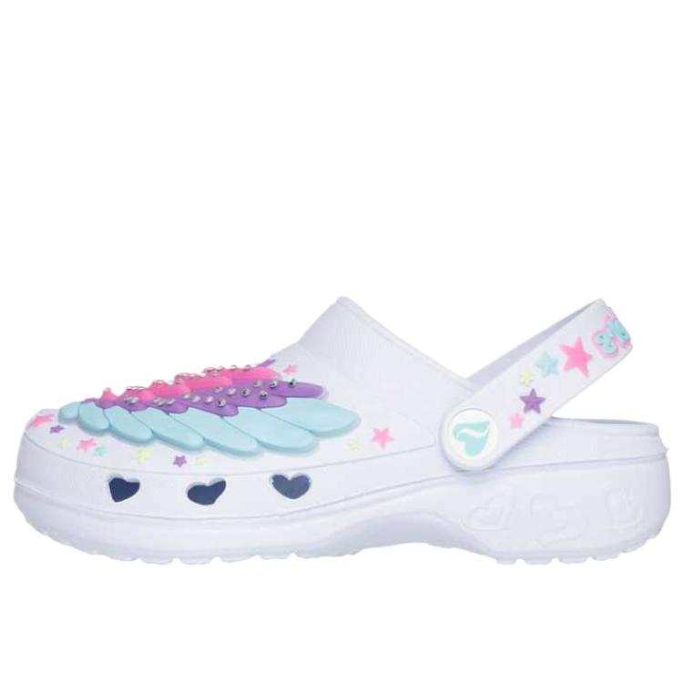 Skechers Kids Abrasion Resistant, Breathable, Slip Resistant Low top Children's Sandals White