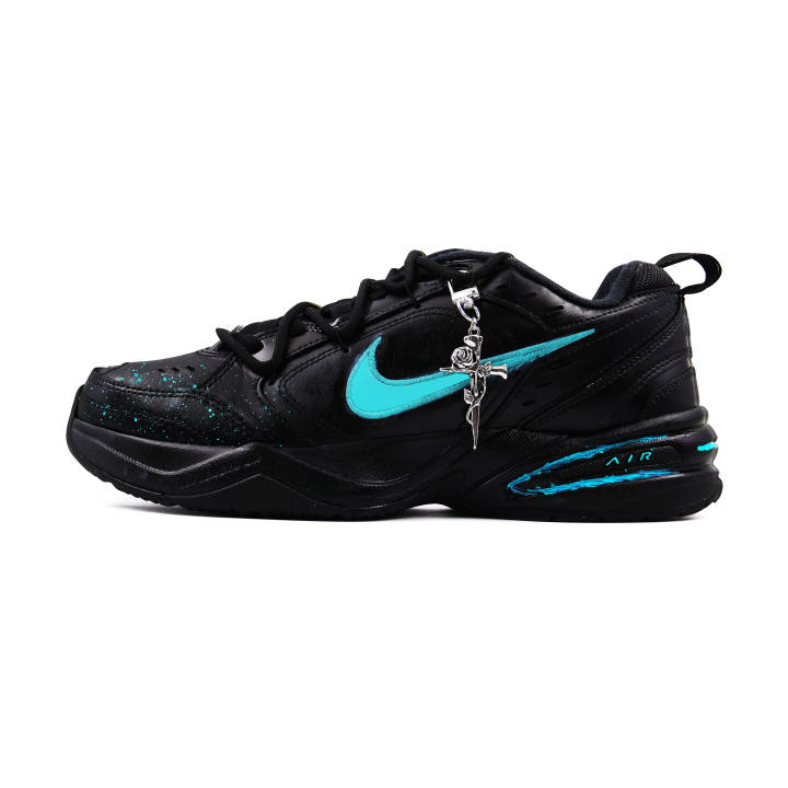 Nike Nike Air Monarch 4 Green Height Increasing Low top Chunky Sneakers Unisex Black Green