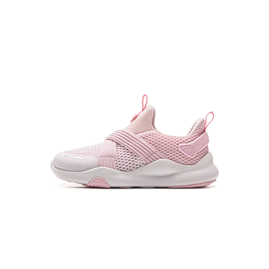 Li-Ning YOUNG Li Ning YOUNG Sports Life Collection Fabric Low top Kids Lifestyle Shoes Pink Children Aged 3 7 Years Old