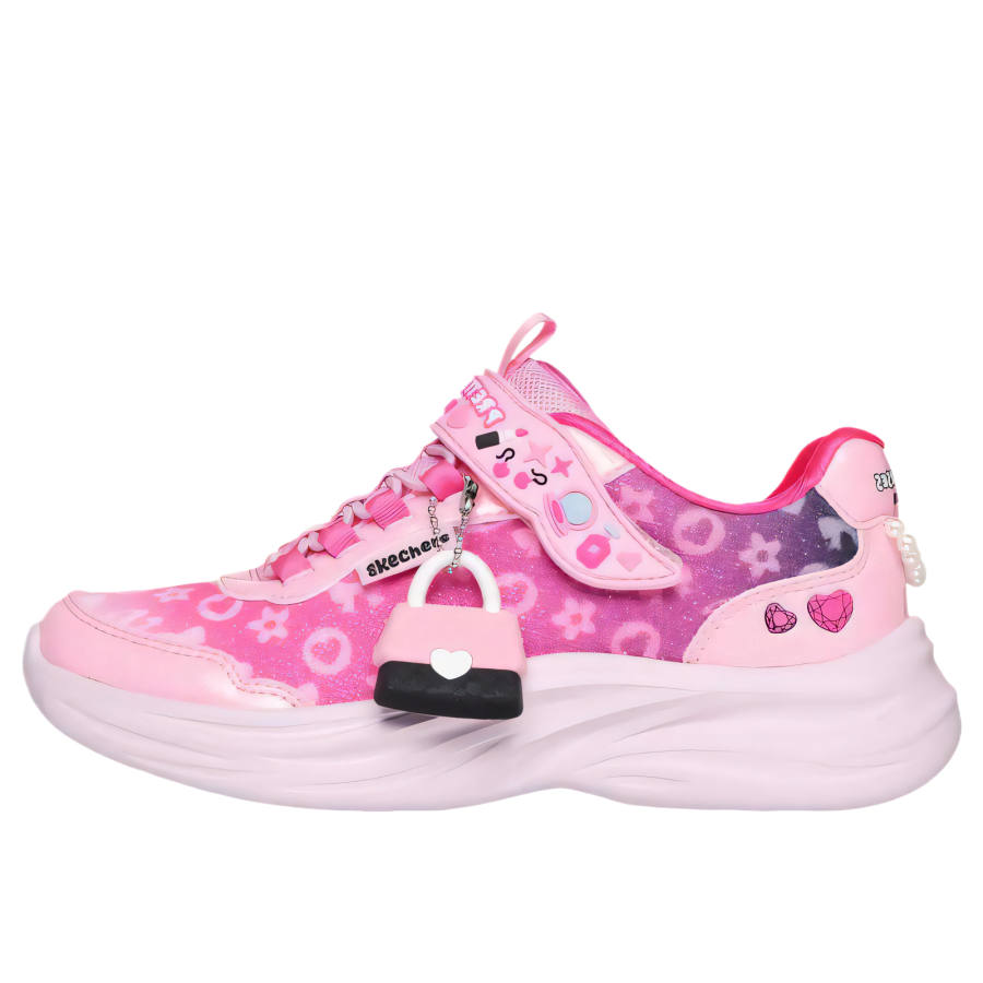 Skechers Kids Mesh Kids Lifestyle Shoes Pink Children Aged 3 7 Years Old