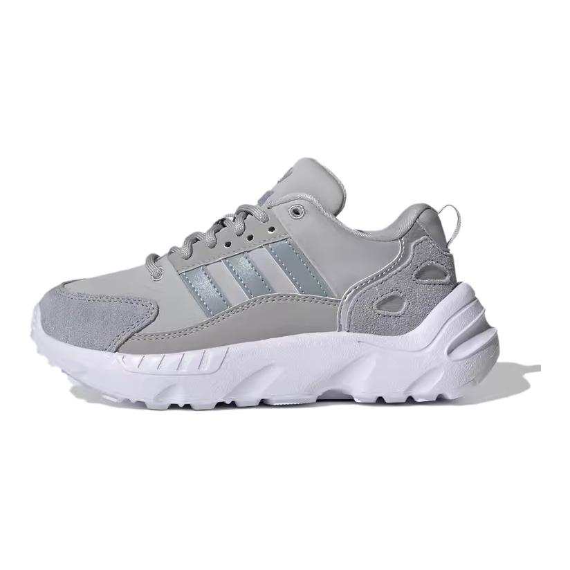 Adidas Originals ZX 22 Soft And Comfortable Slip Resistant Abrasion Resistant Kids Lifestyle Shoes Gray Kids'