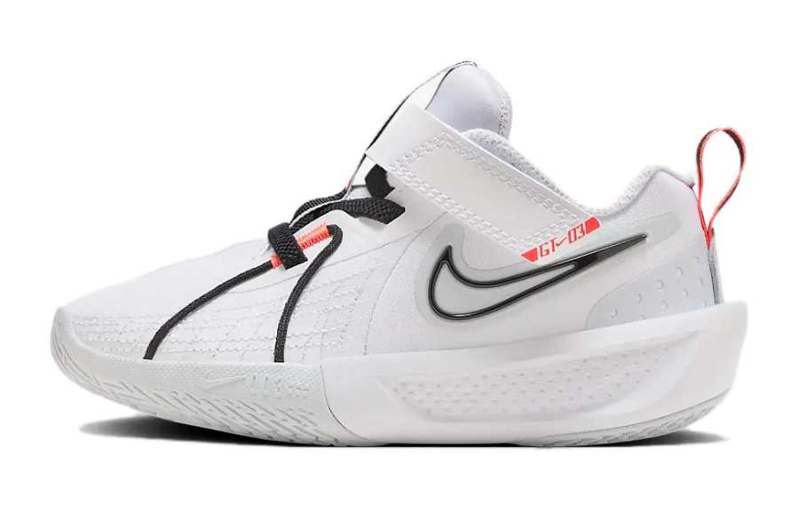 Nike Nike G.T. Cut 3 Sports Cushioning, Wear Resistant Low top Children's Basketball Shoes White Kids'