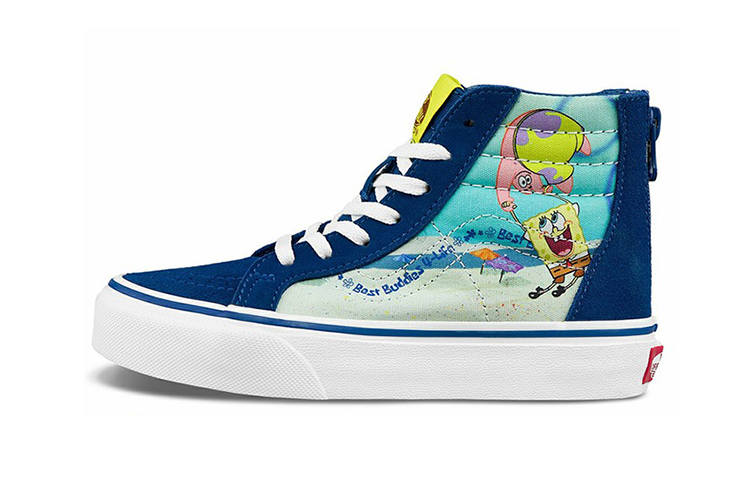 Vans Sk8 SpongeBob SquarePants X -Hi Zip Kids 'Best Buddies 4 Life'