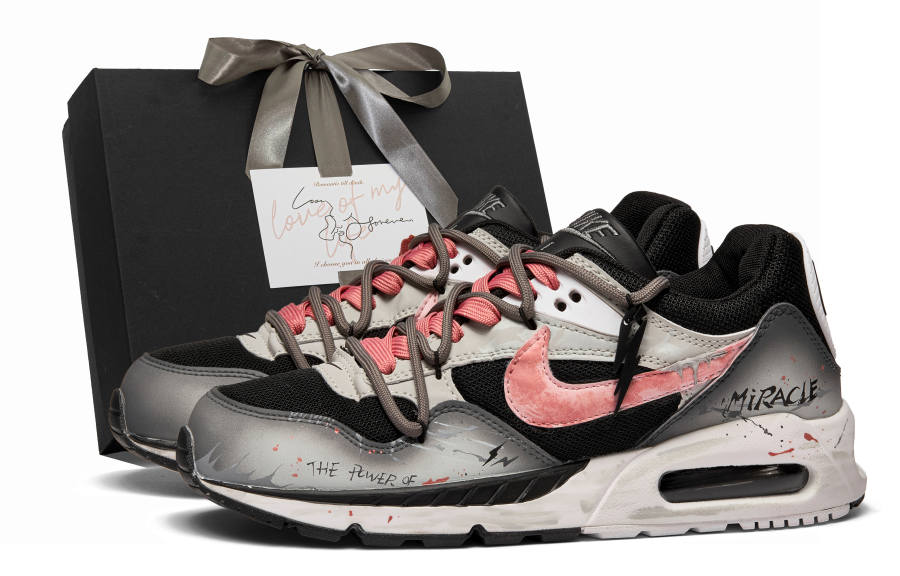 Nike Nike Air Max Correlate Powder Mist Ruined MONE Manufacture, Box Cushioning Abrasion Resistant Low top Casual Shoes