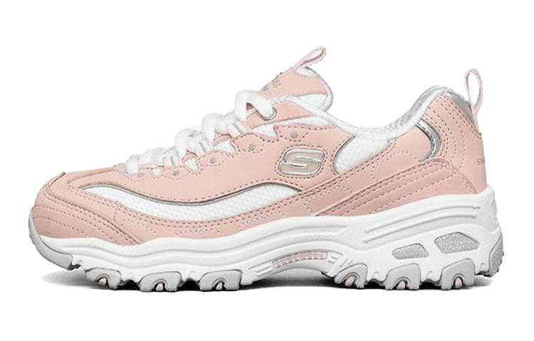 Skechers Kids D'LITES Abrasion Resistant, Breathable, Slip Resistant Low top Kids Lifestyle Shoes Light Pink Unisex
