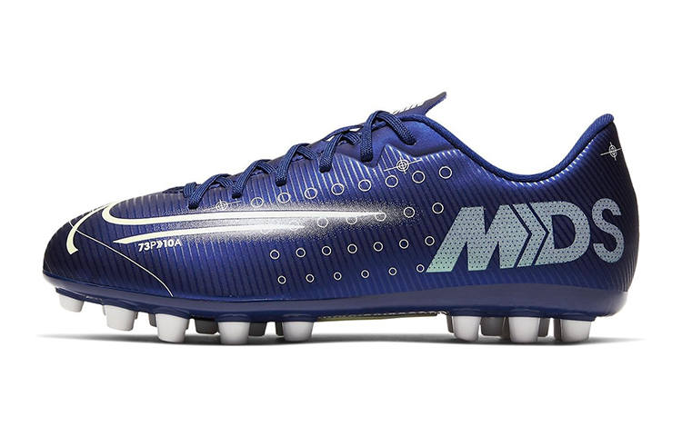 Nike Nike Mercurial Vapor 13 Slip Resistant Cushioning Abrasion Resistant Low top Kids' Soccer Shoes Blue Kids'