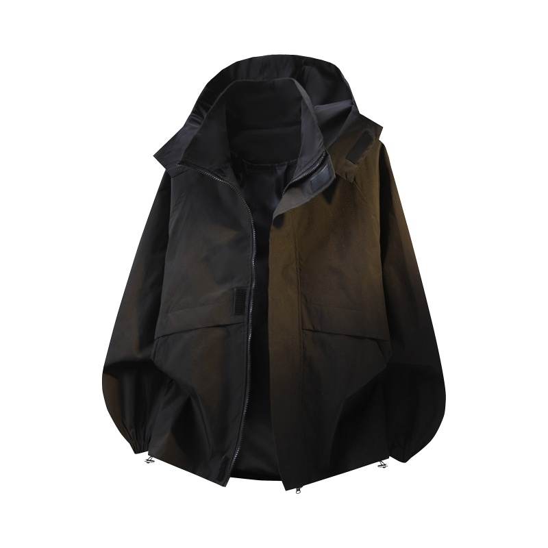 GWAF Jackets Unisex Black Hooded Moderate
