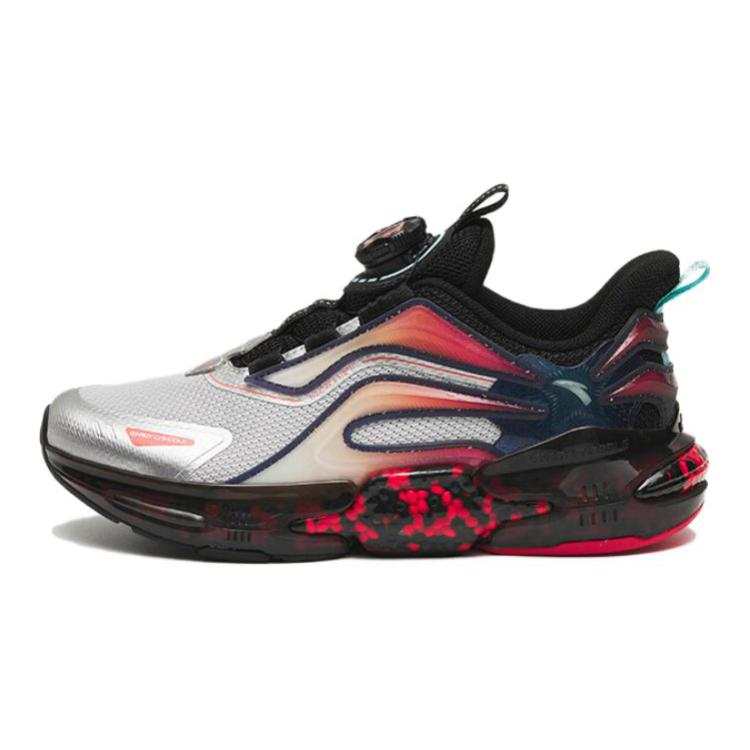 Antakids Star Orbit 2.0 Sports Cushioning, Wear Resistant Low top Running Shoes Gray Silver Black Teenagers