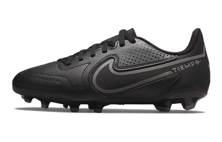 Nike Nike Tiempo Legend 9 Club Slip Resistant Cushioning Abrasion Resistant Low top Soccer Shoes Black Kids'