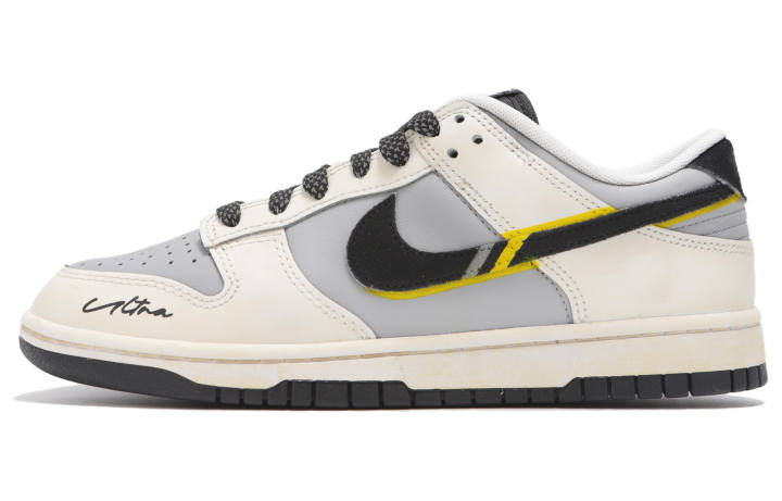 Nike Nike Dunk Slip Resistant Cushioning Low top Skateboard Shoes Unisex Beige