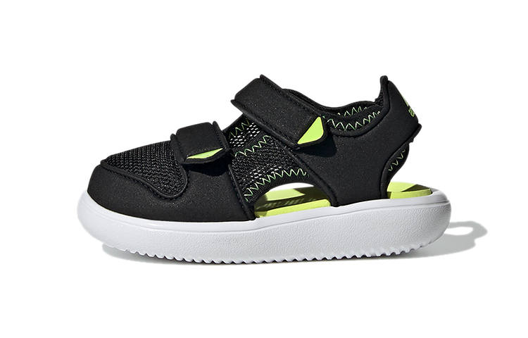 Adidas Adidas Water Sandal Abrasion Resistant Low top Baby & Toddler Shoes Black Yellow Infant And Toddler