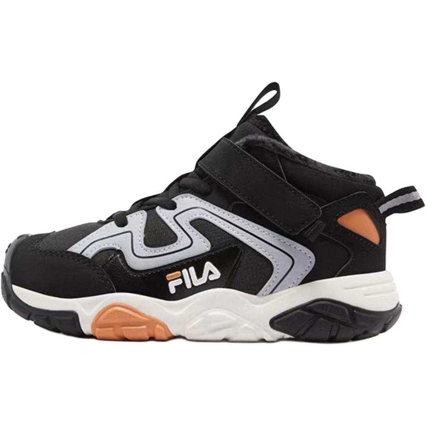 FILA KIDS PERFORMANCE FPH Slip Resistant Abrasion Resistant Children's Cotton Shoes Black Children Aged 3 7 Years Old