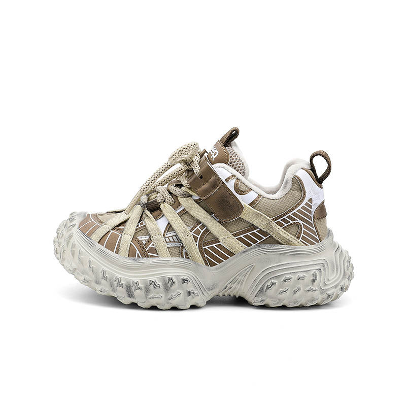 Jeep Fleece Lined Lining Sports Comfortable Kids Lifestyle Shoes Khaki Polished Kids'