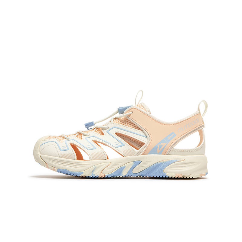 XTEP Slip Resistant And Breathable Low top Children's Sandals Peach Vanilla Yellow Kids'