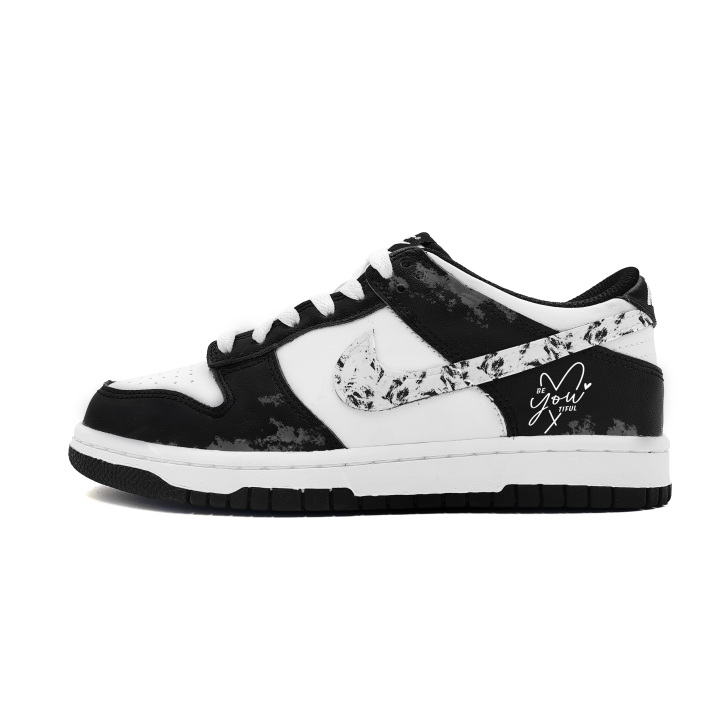 Nike Nike Dunk Faded Slip Resistant Low top Skateboard Shoes Women's Black Gray