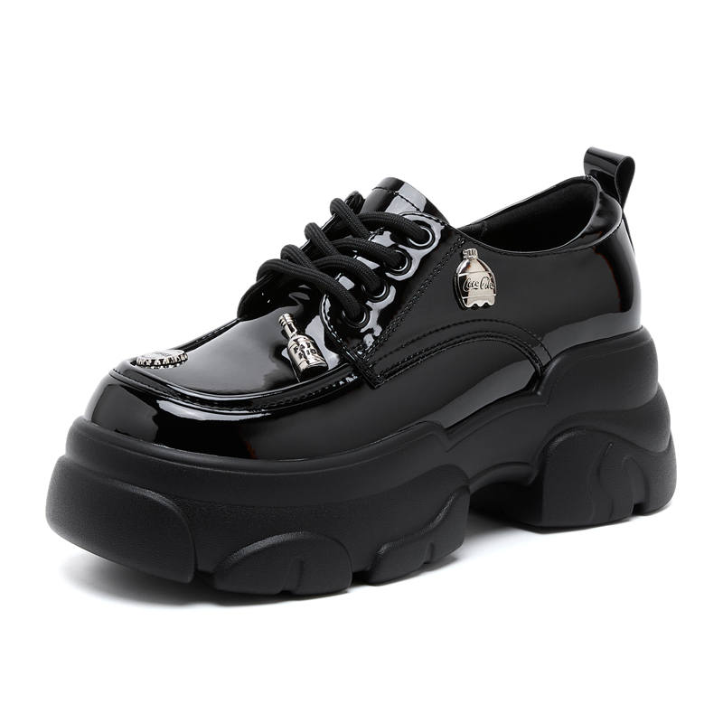 MUMUTU Slip Resistant, Abrasion Resistant, Breathable Kids' Leather Shoes Black Teenagers