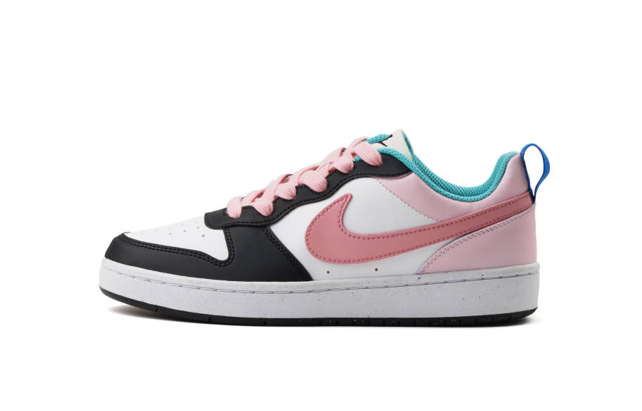 Nike Nike Court Borough Cushioning, Wear Resistant Low top Kids' Skateboarding Shoes Black Pink Teenagers