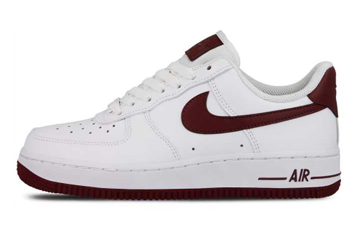 Nike Nike Air Force 1 Low Patent White Bordeaux Women's