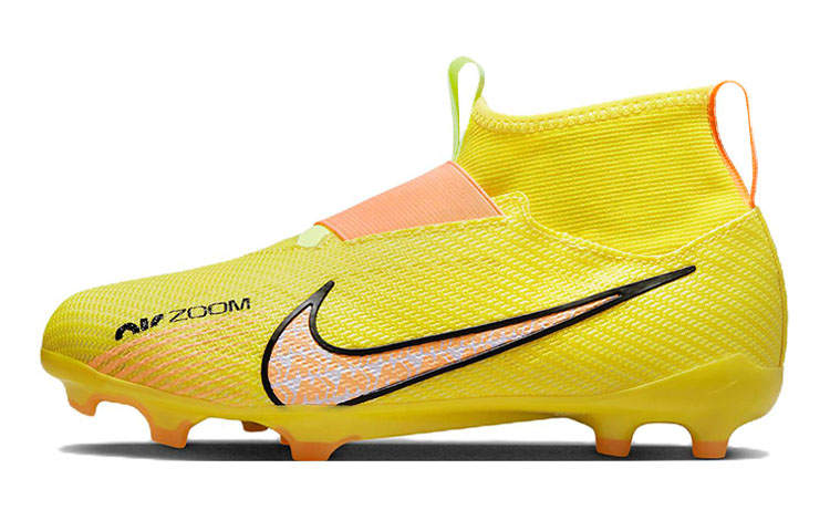 Nike Nike Mercurial Superfly 9 Slip Resistant Cushioning Abrasion Resistant Mid top Soccer Shoes Kids'