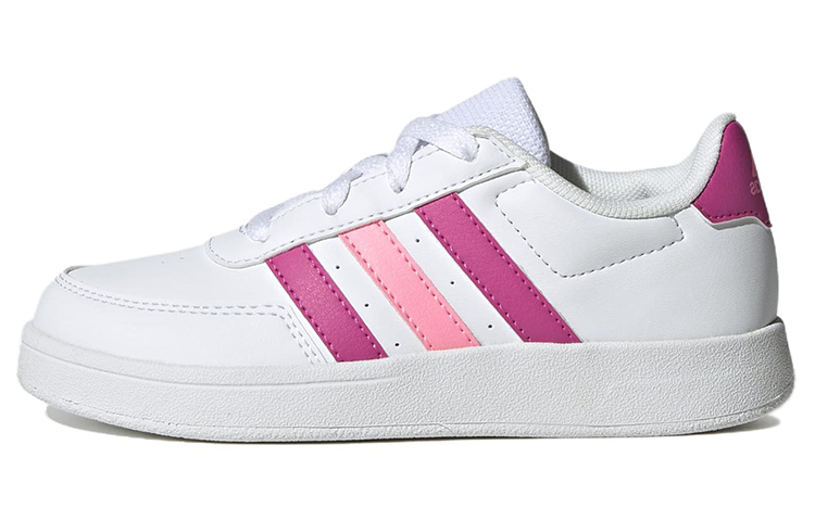 Adidas Neo Breaknet 2.0 Slip Resistant Low top Kids' Skateboarding Shoes White Pink Kids'