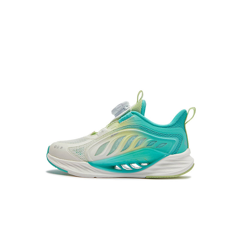 XTEP Slip Resistant Abrasion Resistant Low top Kids' Running Shoes Jelly Green Aurora Green Kids'