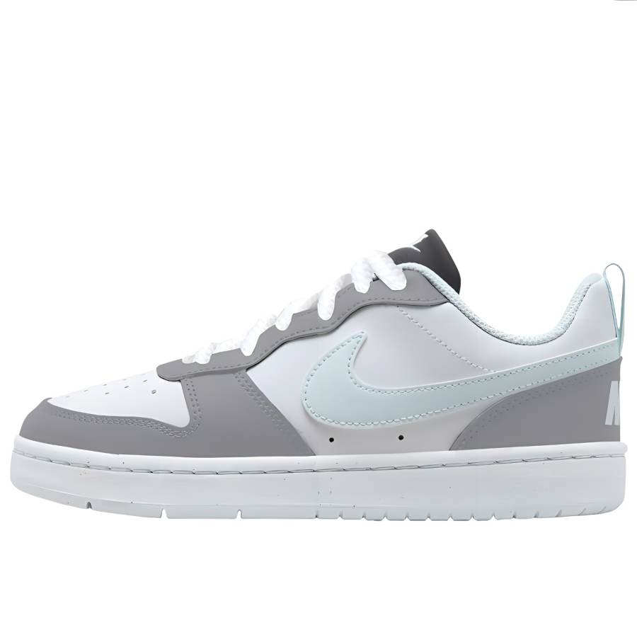 Nike Nike Mint Gray Synthetic Leather Slip Resistant Slip Resistant Low top Kids' Skateboarding Shoes Gray Teenagers