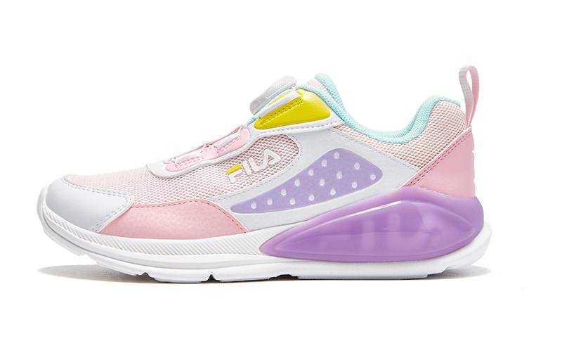 FILA KIDS BOA Legend Abrasion Resistant Breathable Low top Kids' Training Shoes Soft Pink Purple