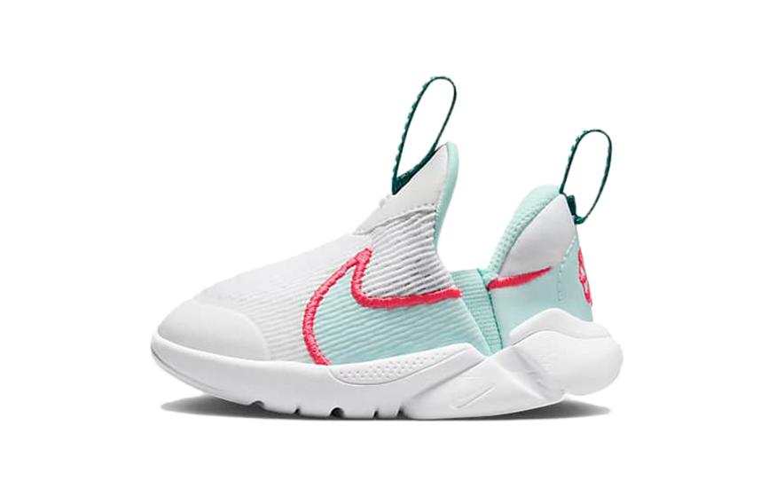 Nike Nike Flex Plus 2 TD Mesh Slip Resistant Anti Kick Low top Baby & Toddler Shoes White Cyan Red Infant And Toddler