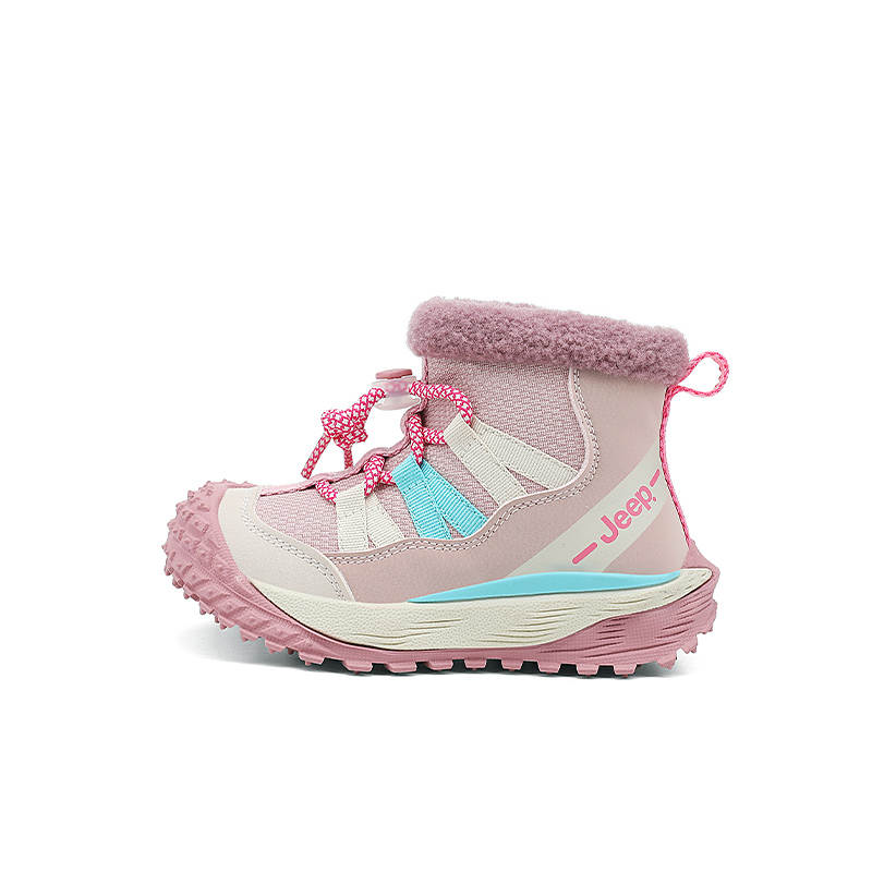 Jeep Synthetic Leather High top Kids' Boots Khaki Brown Cherry Blossom Pink Kids'