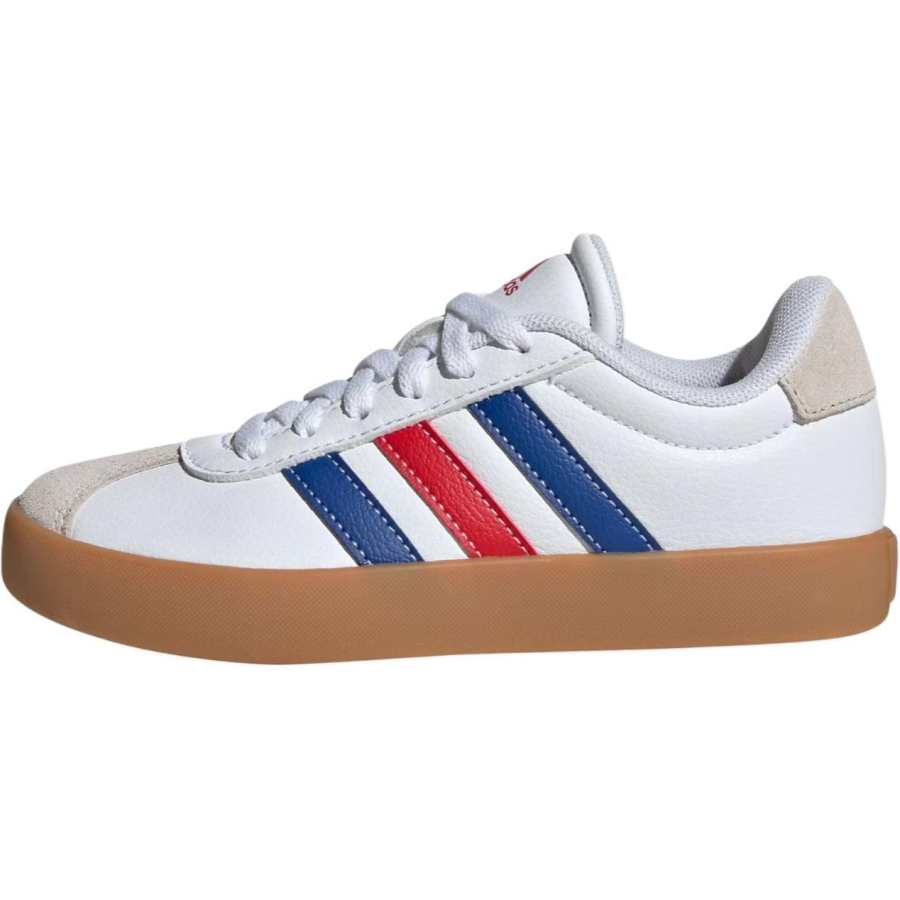 Adidas Adidas VL COURT 3.0 Soft And Comfortable Abrasion Resistant Low top Kids' Skateboarding Shoes White Kids'