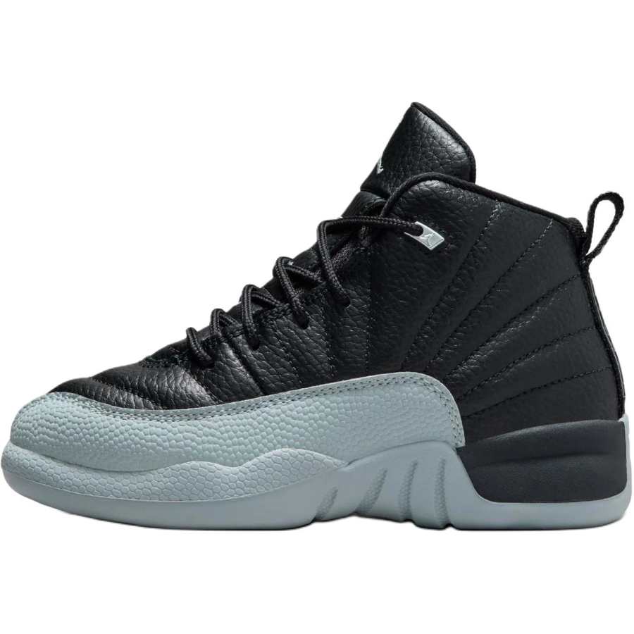 Jordan Jordan Air Jordan 12 Abrasion Resistant High top Children's Basketball Shoes Black Children Aged 3 7 Years Old