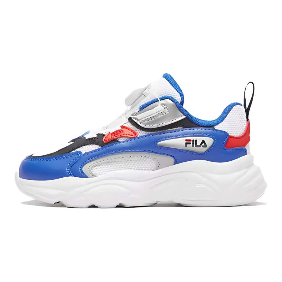 FILA KIDS Slip Resistant Cushioning Low top Kids' Running Shoes Blue White Kids'