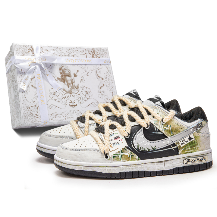 Nike Nike Dunk Green Book Slip Resistant Cushioning Lightweight Cushioning Slip Resistant Cushioning Lightweight Cushioning