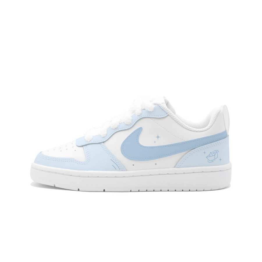 Nike Nike Court Borough Winter Dream Paper Boat Leather Slip Resistant Cushioning Abrasion Resistant