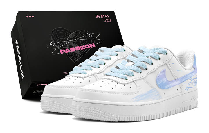 Nike Nike Air Force 1 LE Leather Low top Kids' Skateboarding Shoes Light Lavender Teenagers