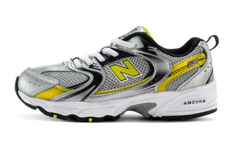 New Balance New Balance NB 530 Comfortable Abrasion Resistant Low top Kids' Running Shoes Gray Yellow Kids'