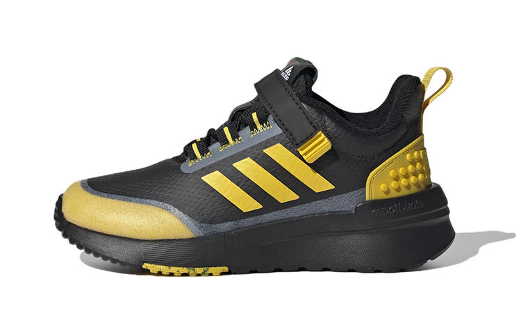 Adidas LEGO x Adidas Racer Tr Shoes J Comfortable Abrasion Resistant Low top Kids' Running Shoes Black Yellow Kids'