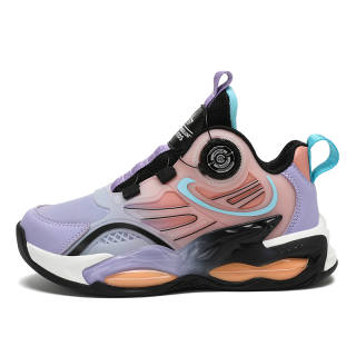 BKG Cushioning, Wear Resistant Low top Kids' Running Shoes Black Purple Pink Kids'
