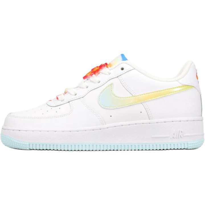 Nike Nike Air Force 1 Lv8 Low top Skateboard Shoes White Blue Orange Unisex